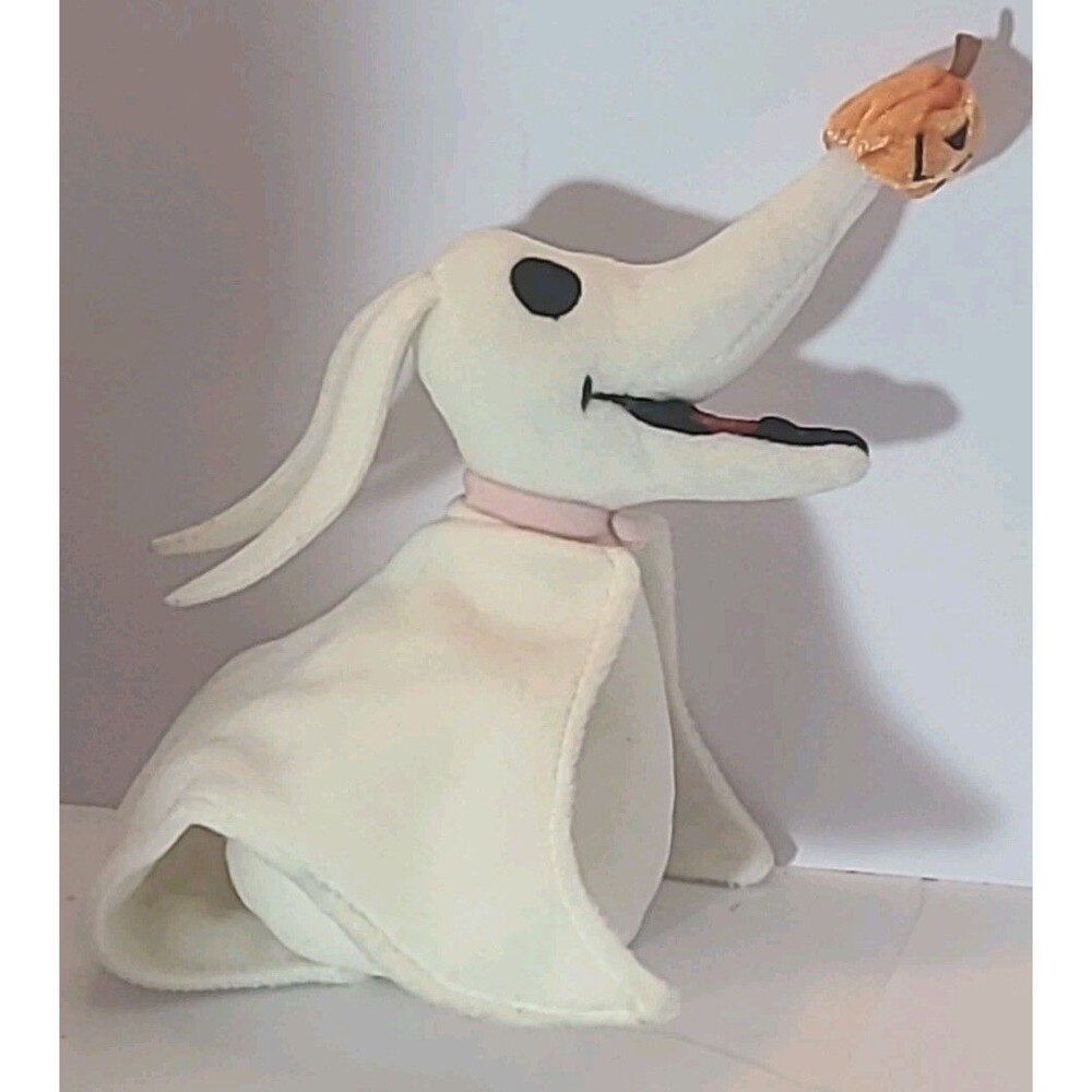 Disney Nightmare Before Christmas Zero Plush Jack's Dog Pumpkin Dead Battery